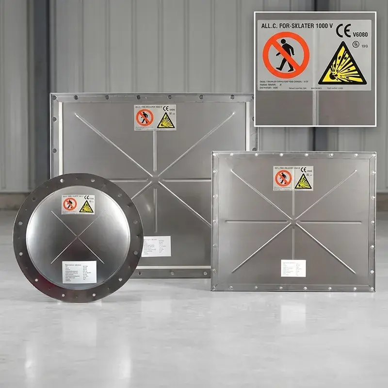 explosion panel vent